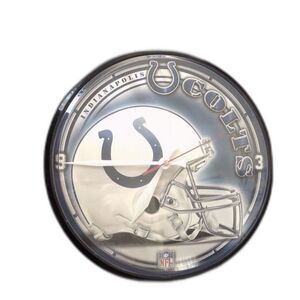 RARE VINTAGE NFL Indianapolis Colts Wall Clock - Retro Man Cave Game Room Decor!